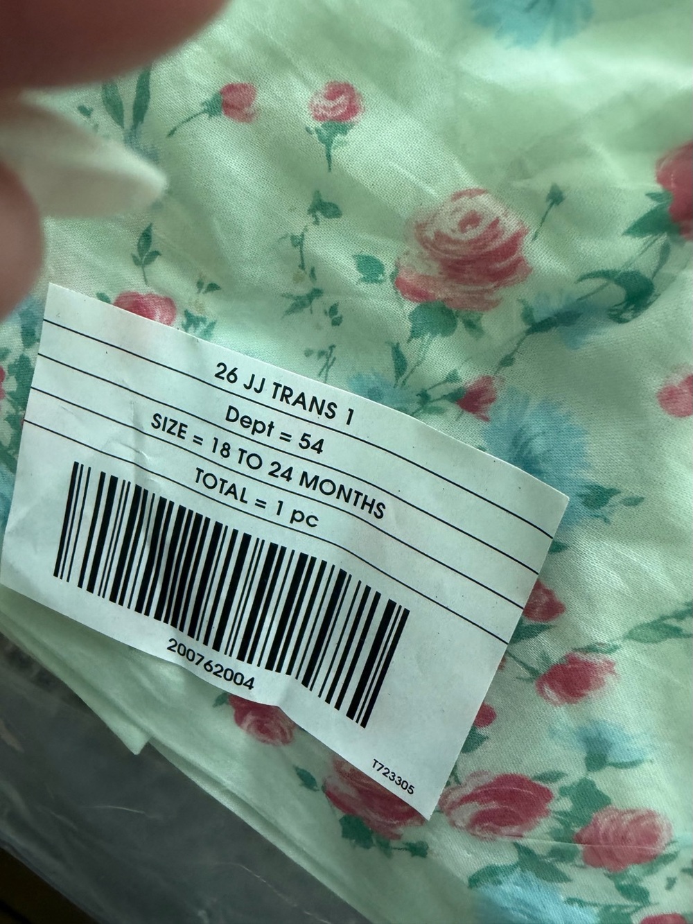 Jamie and Jack Girls' Mint Floral Bow Party Dress 18 to 24 months NWT - Picture 2 of 6